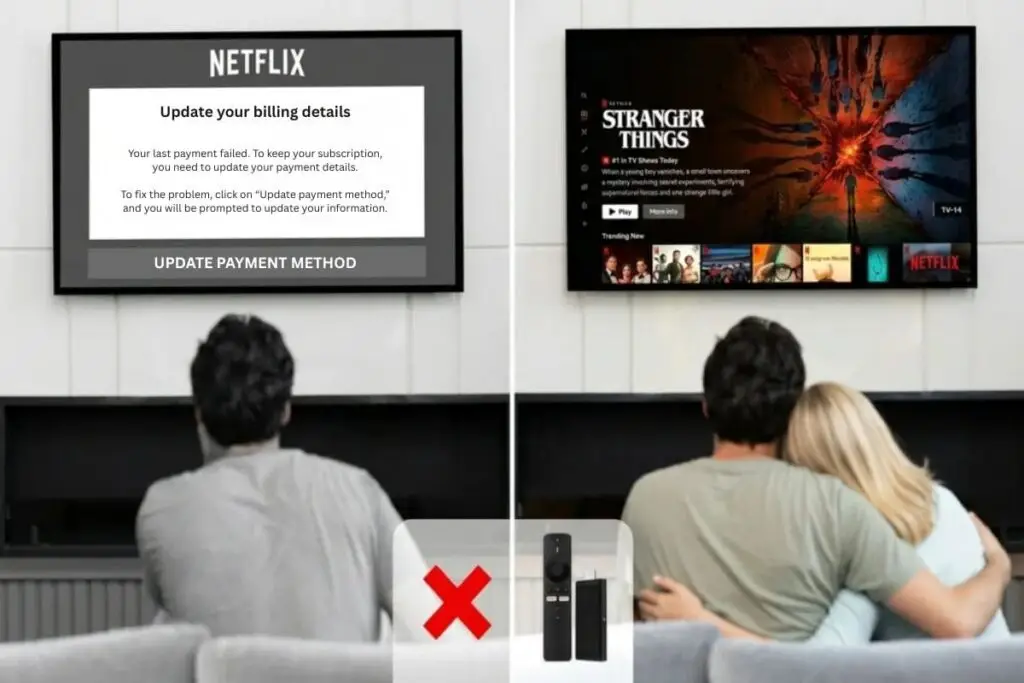 Flixy universal remote controller on a coffee table